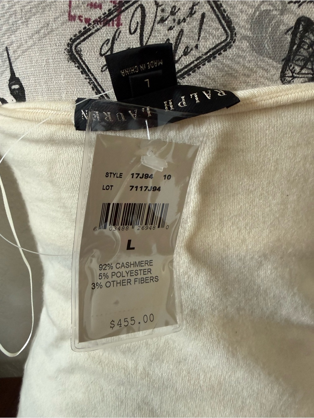 Ralph Lauren Cream Halter Tank Top - Picture 4 of 4